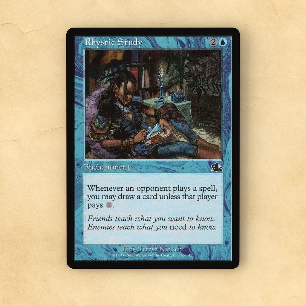 Rhystic Study MTG Proxy