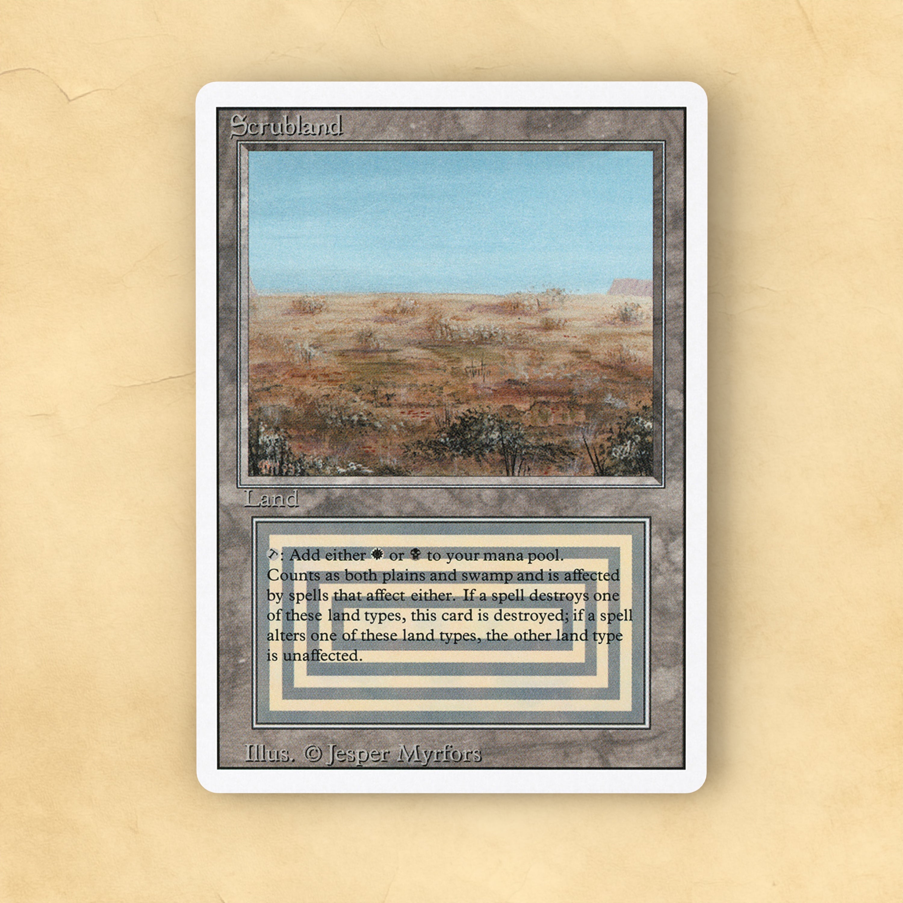 Scrubland MTG Proxy