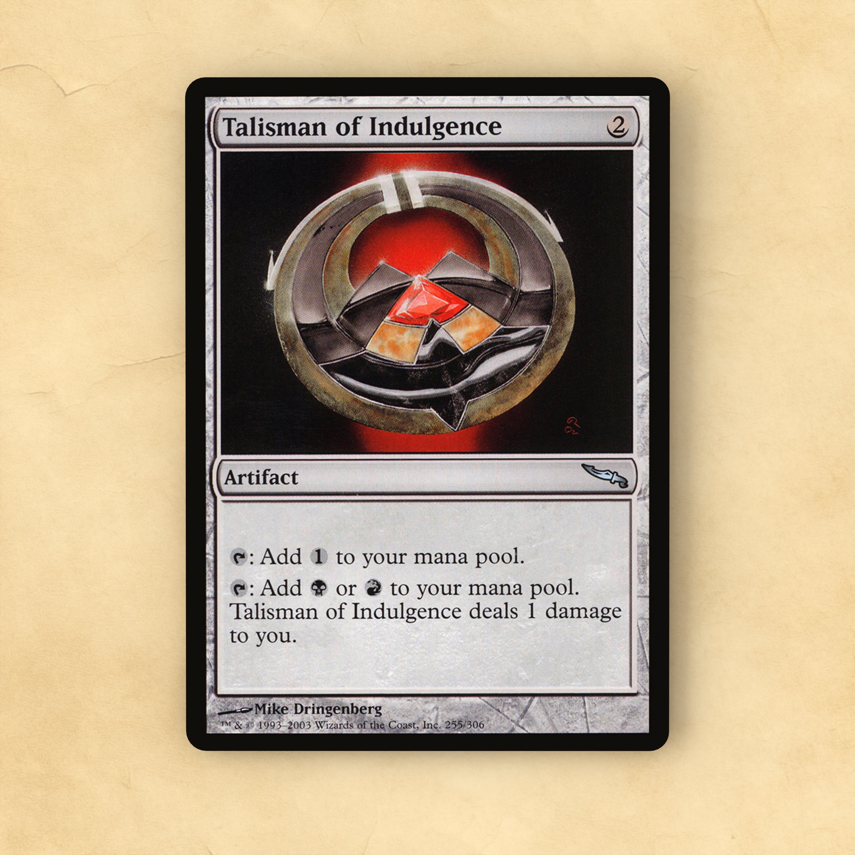 Talisman of Indulgence MTG Proxy