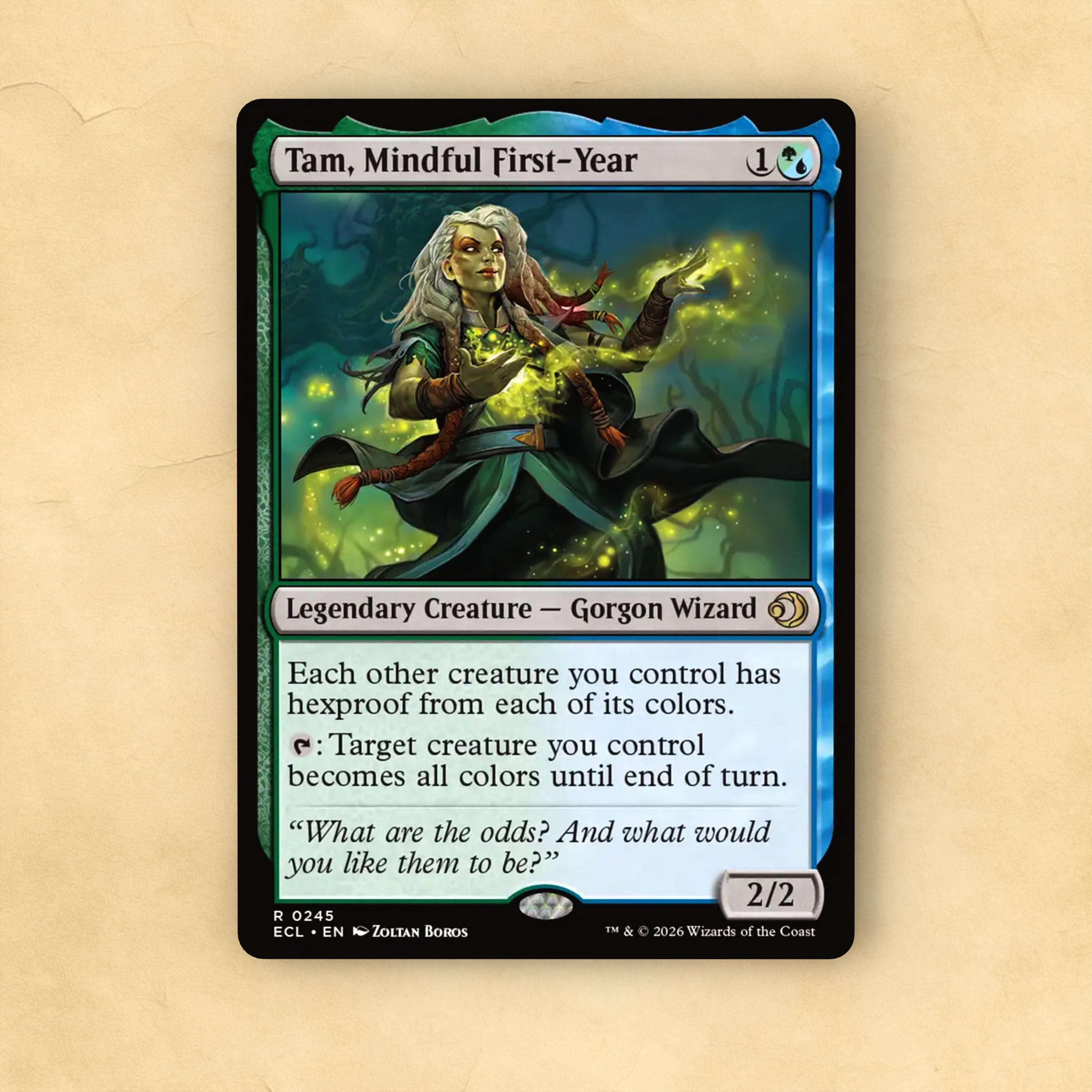 Tam, Mindful First-Year MTG Proxy