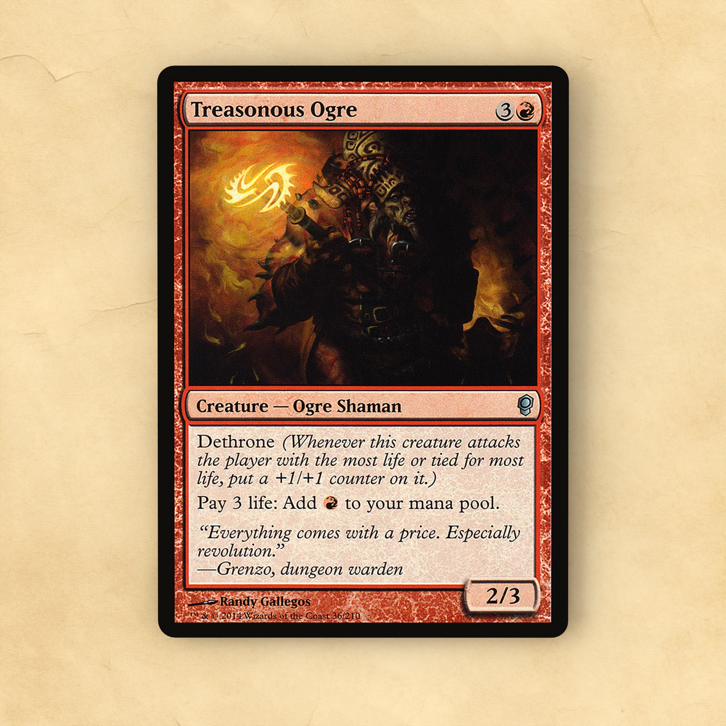 Treasonous Ogre MTG Proxy