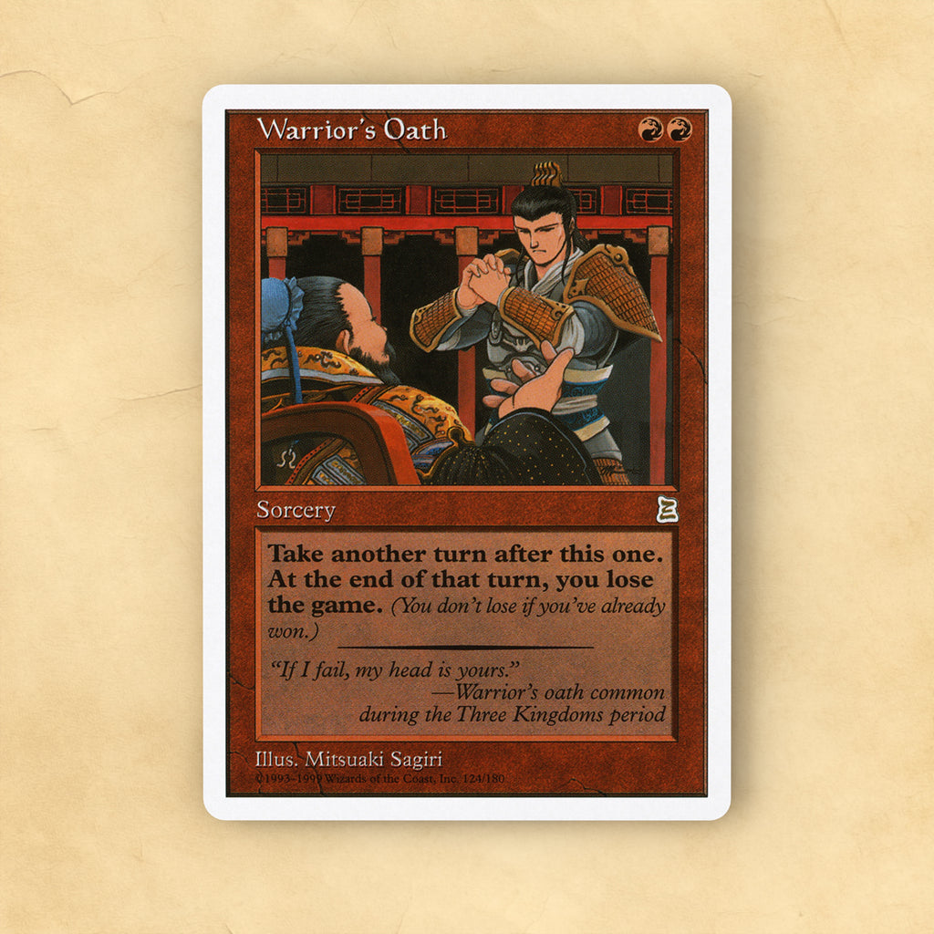 Warrior's Oath MTG Proxy
