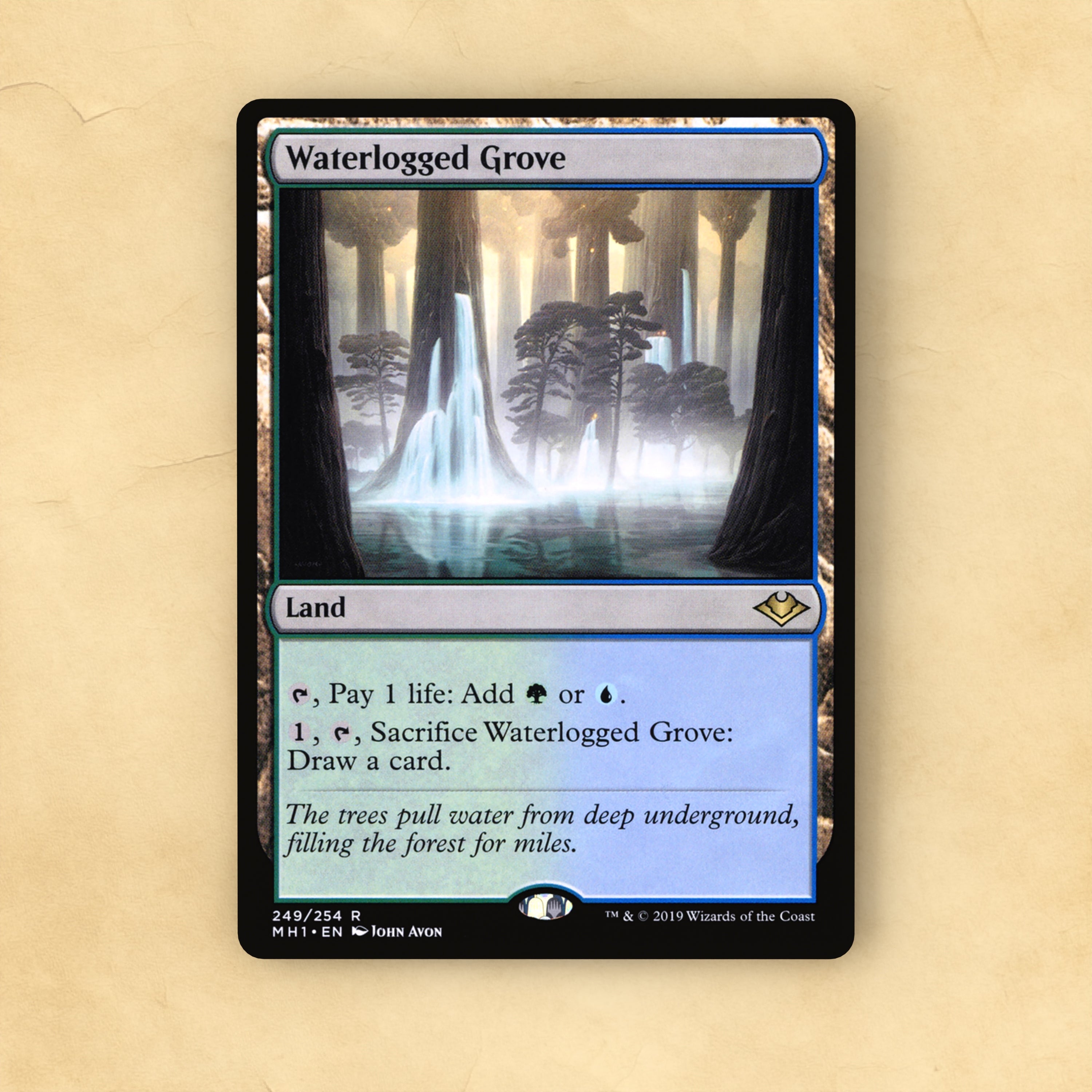 Waterlogged Grove MTG Proxy