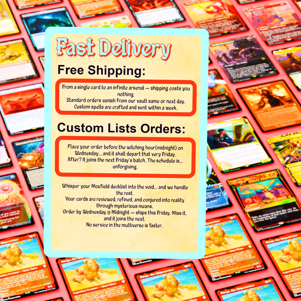 Custom 100-Card cEDH MTG Proxy Deck +8 Bonus Cards – Gilded Goblet
