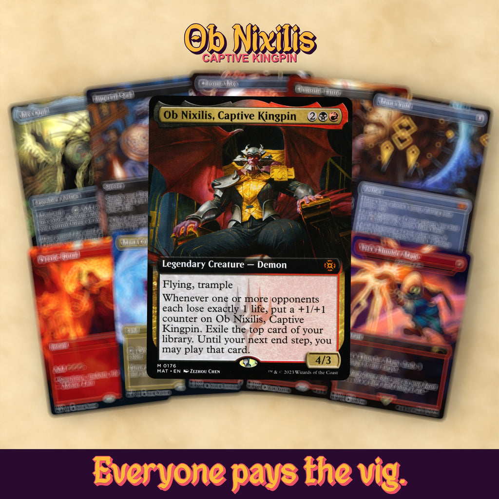 Ob Nixilis (Captive Kingpin) cEDH MTG Proxy Commander Deck