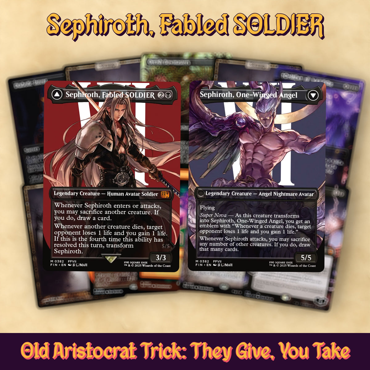 Sephiroth (One-Winged Angel Aristocrats) Bracket 4 MTG Proxy Commander Deck