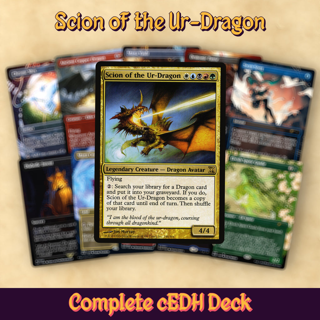 Scion of the Ur-Dragon (Prismari Storm) cEDH MTG Proxy Commander Deck