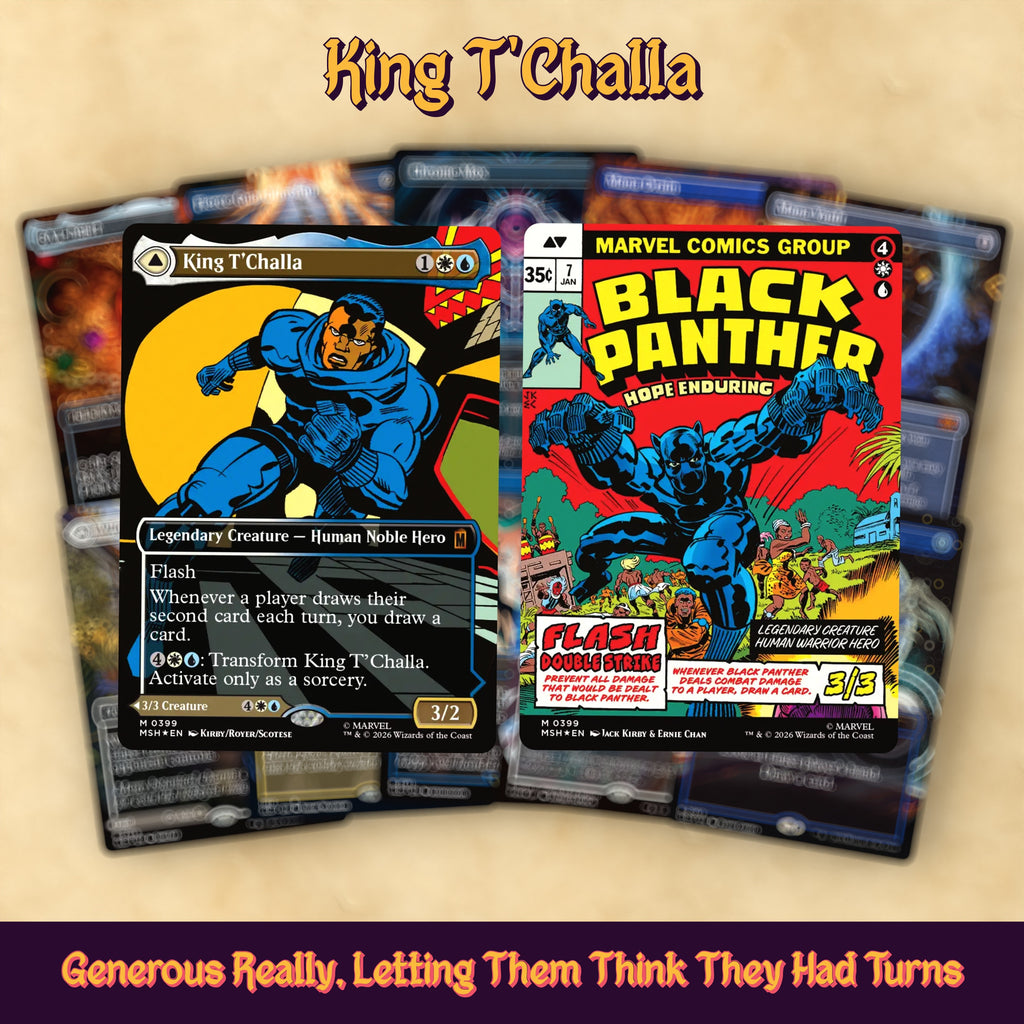 King T'Challa (Flash Control) cEDH MTG Proxy Commander Deck