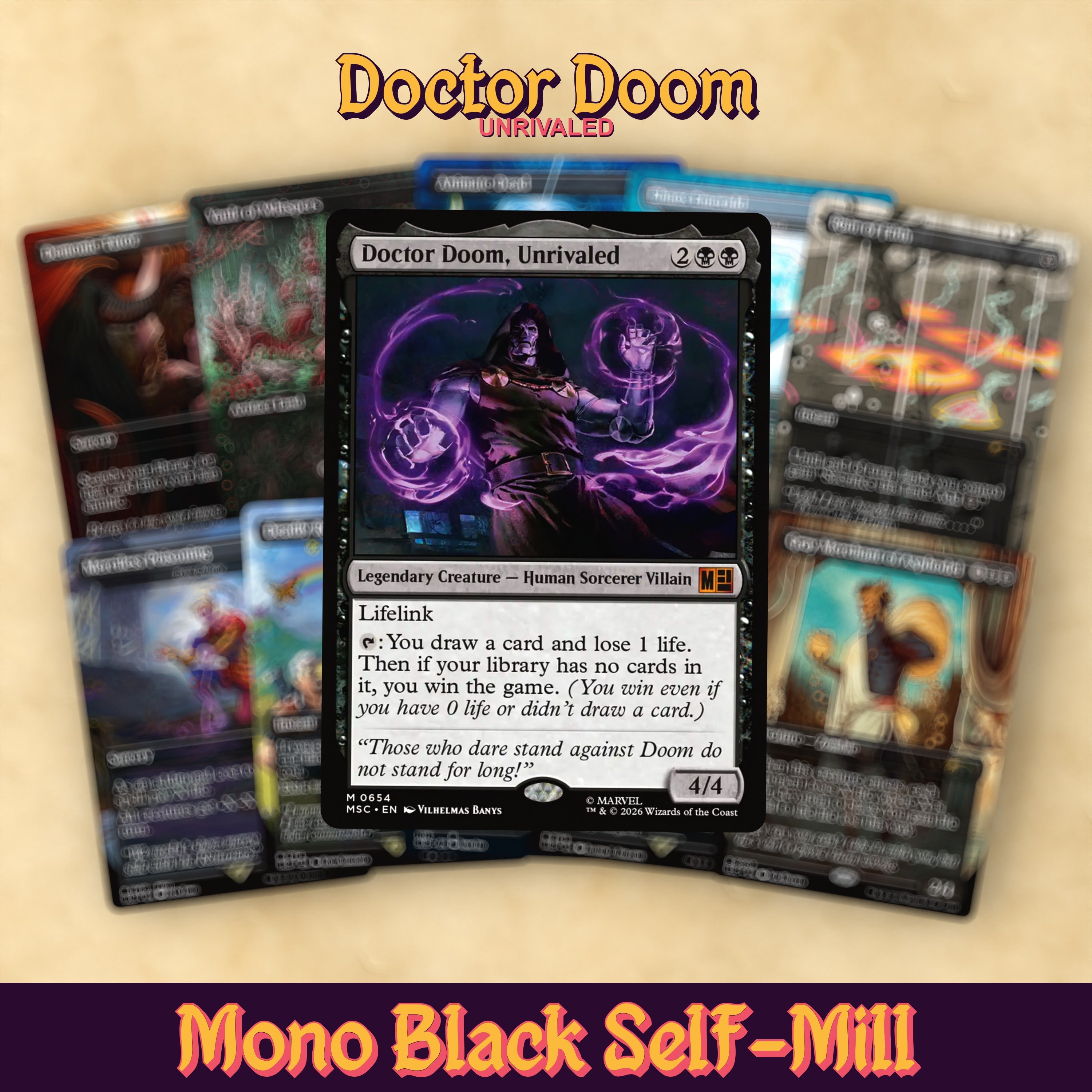 Dr. Doom, Unrivaled Bracket 4 MTG Proxy Commander Deck