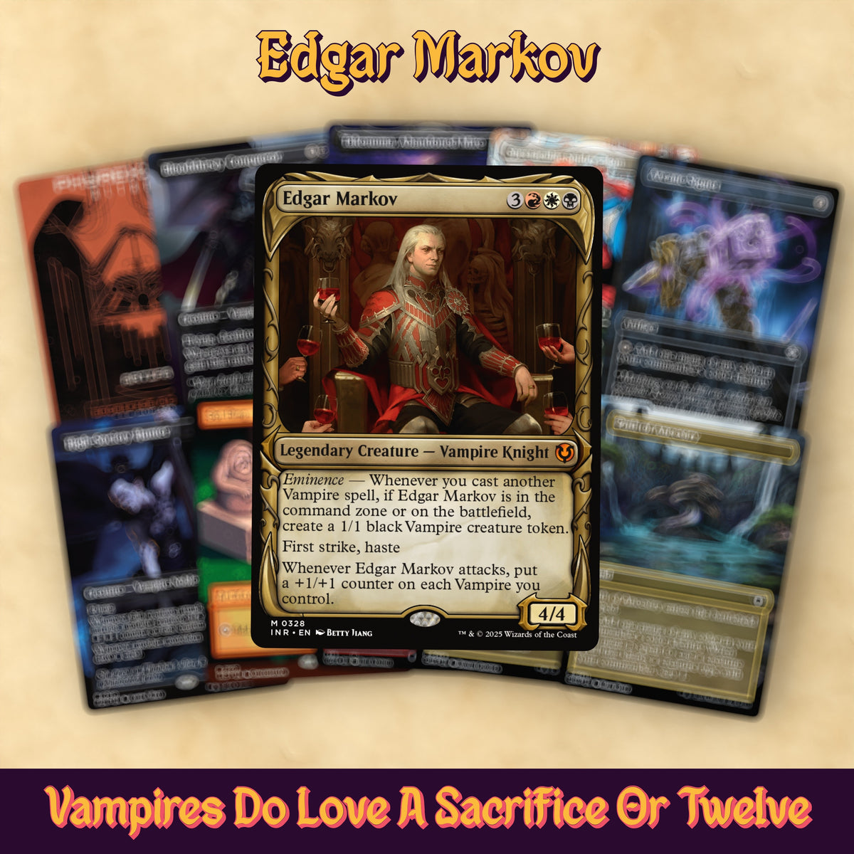 Edgar Markov (Vampire Aristocrats) Bracket 4 MTG Proxy Commander Deck