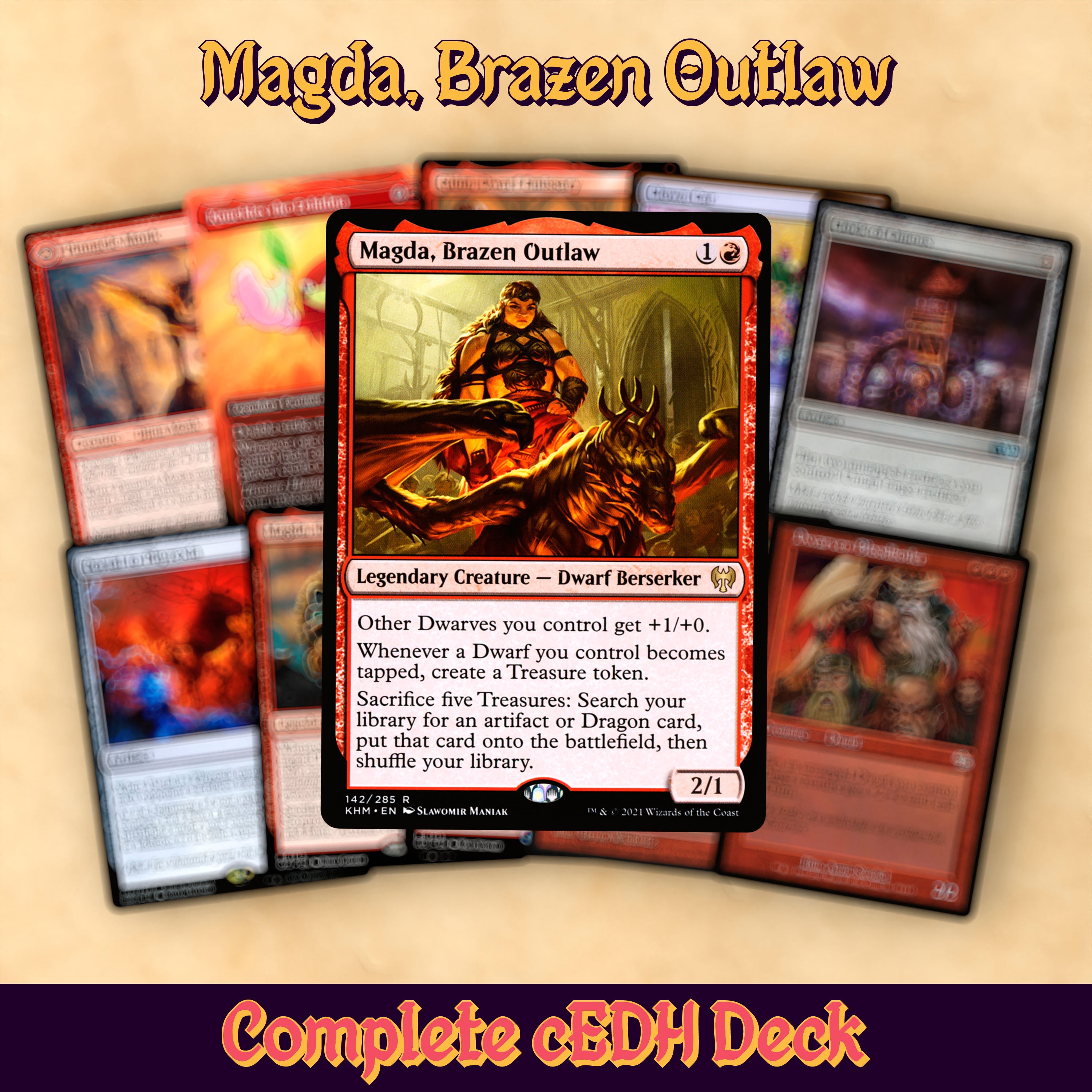 Magda, Brazen Outlaw cEDH MTG Proxy Deck – Gilded Goblet