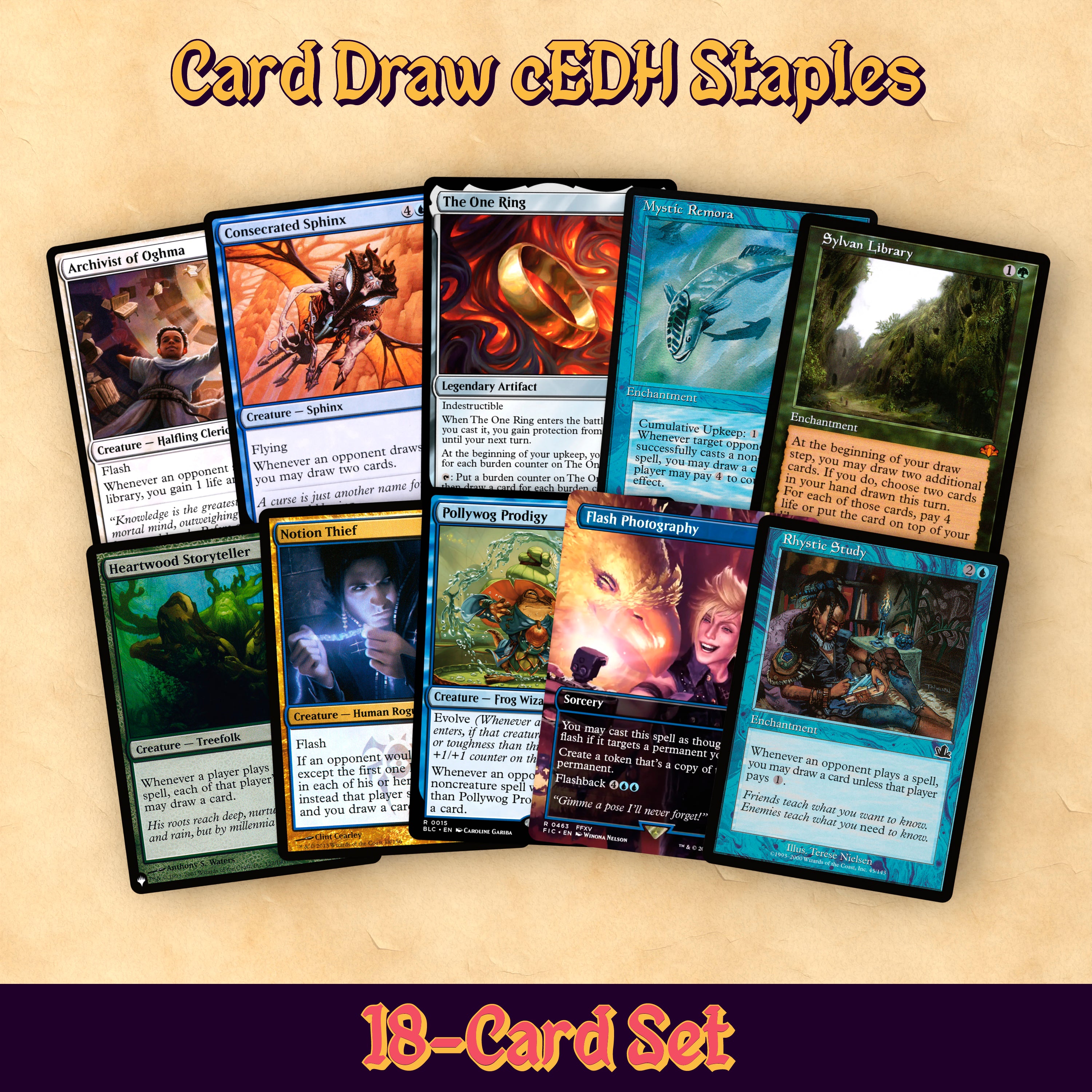 Card Draw Staples cEDH MTG Proxy Staples Set