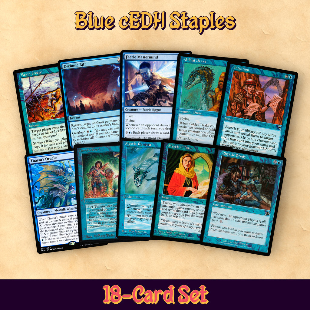 Blue Staples cEDH MTG Proxy Staples Set