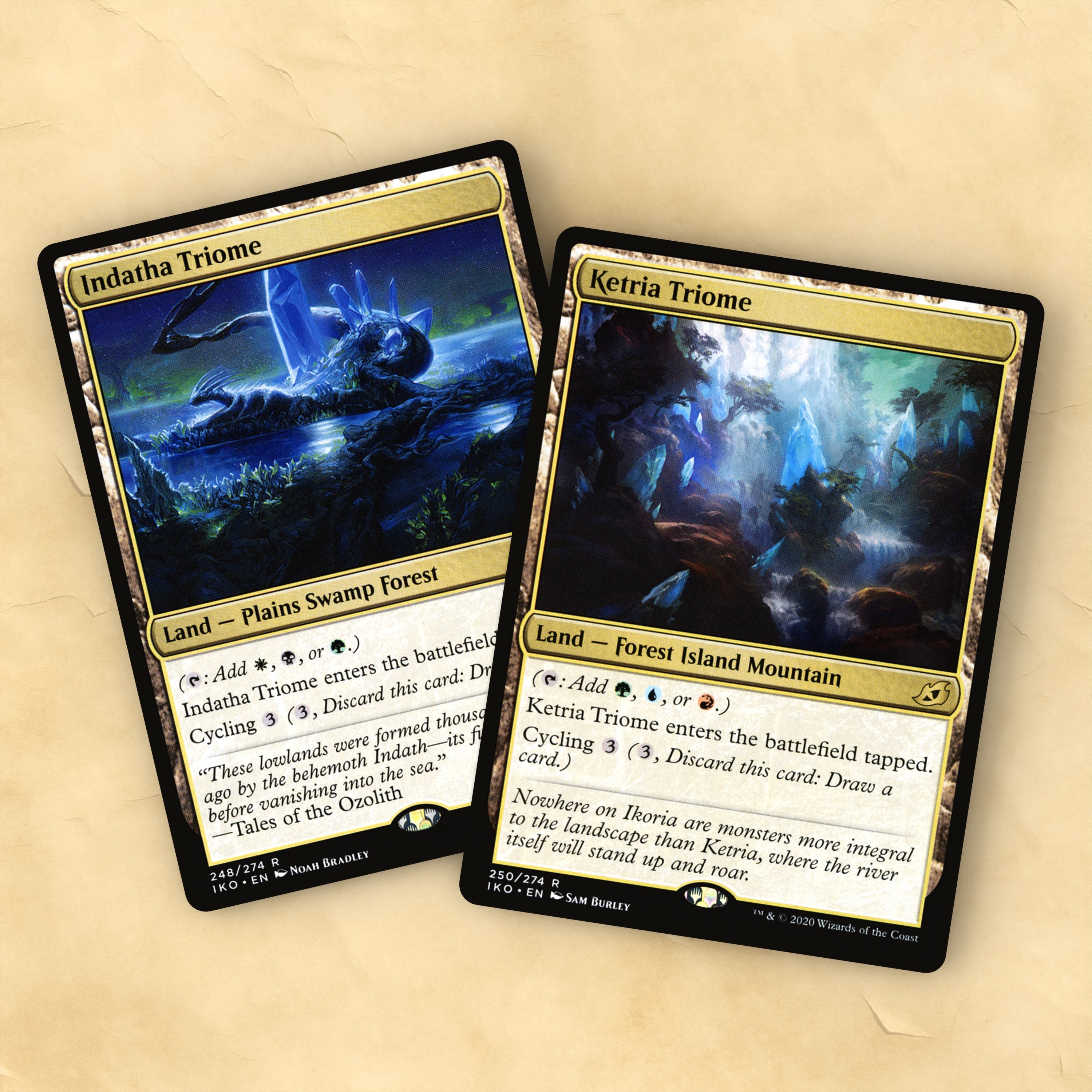 Triome Lands MTG Proxy Set