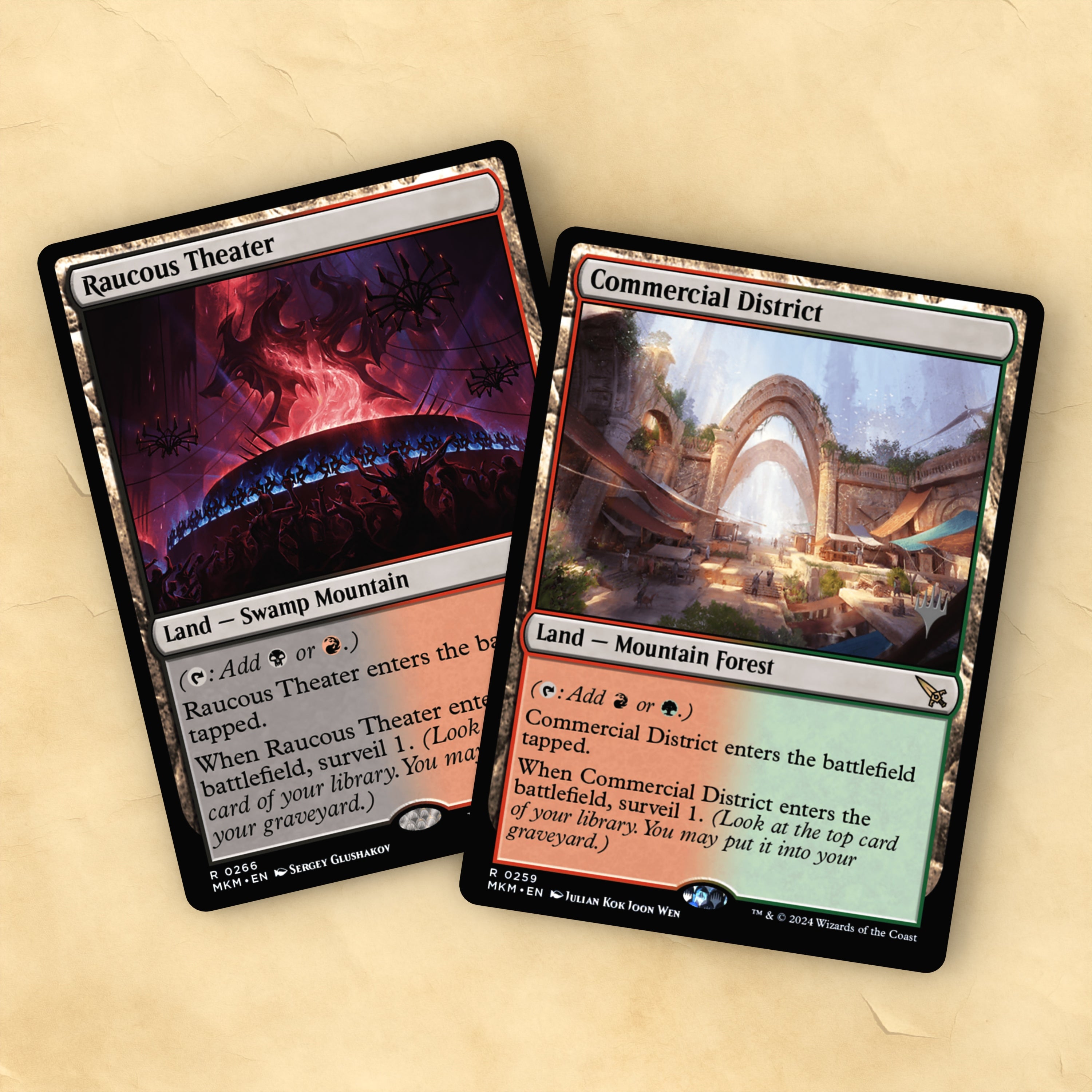 Surveil Lands MTG Proxy Set