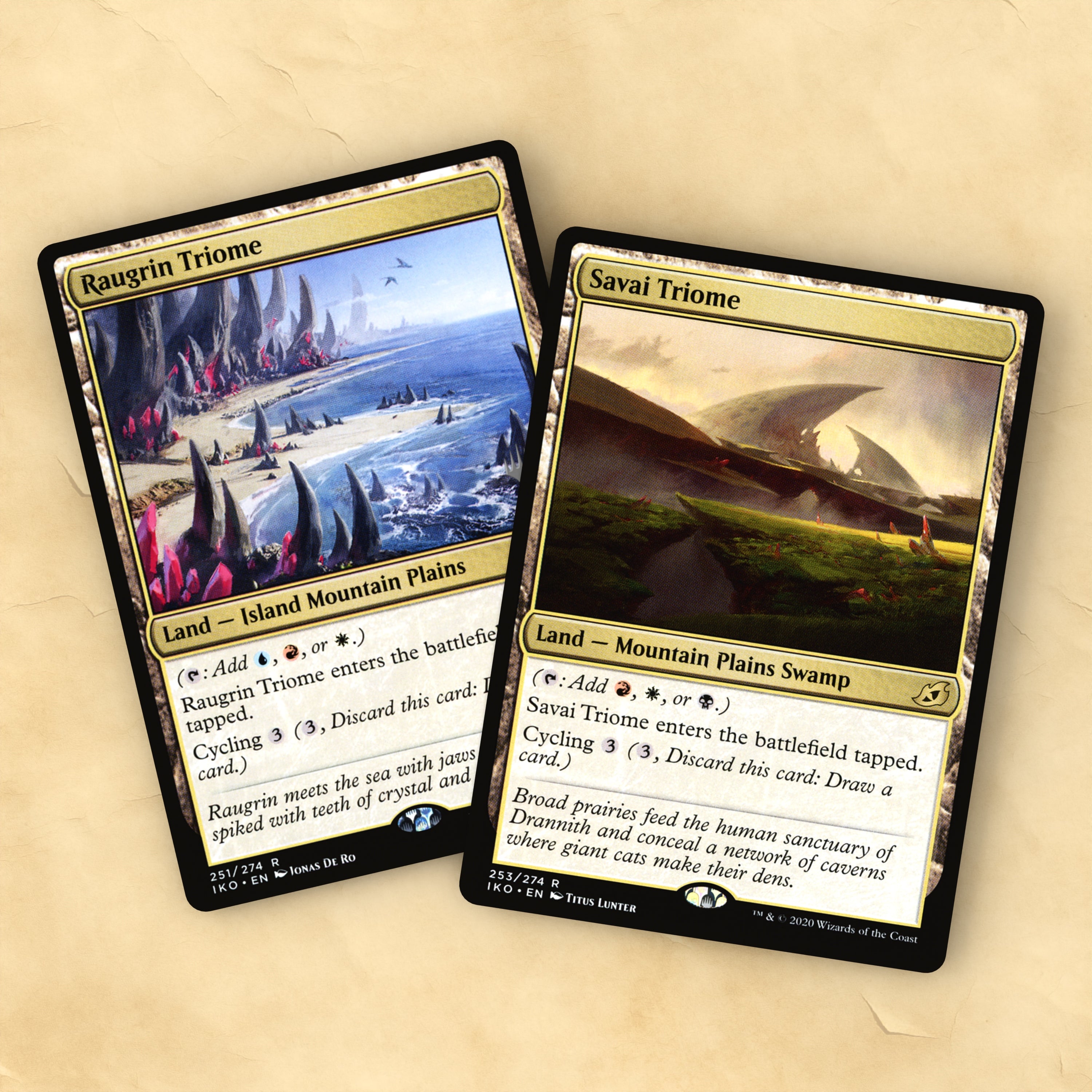 Triome Lands MTG Proxy Set