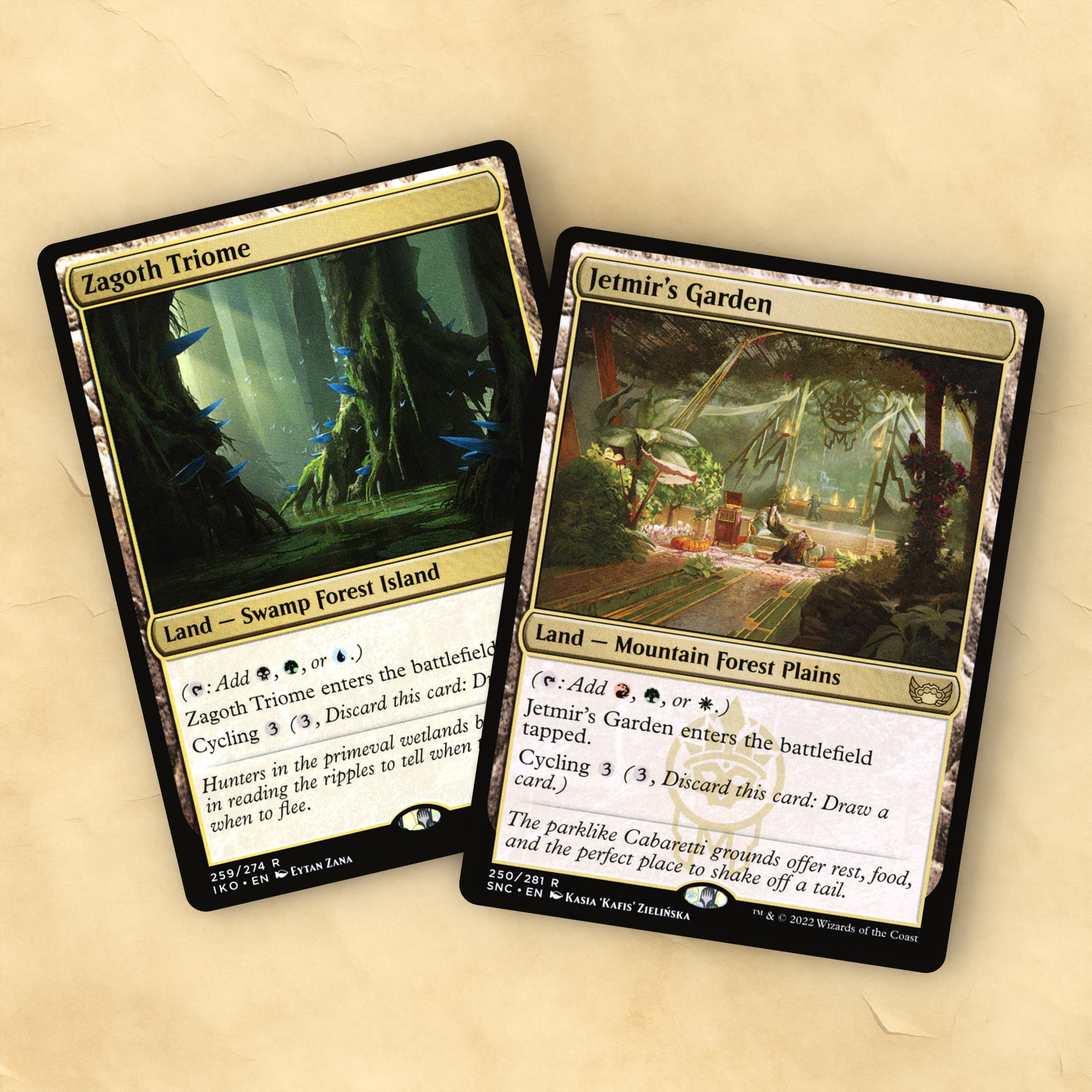Triome Lands MTG Proxy Set